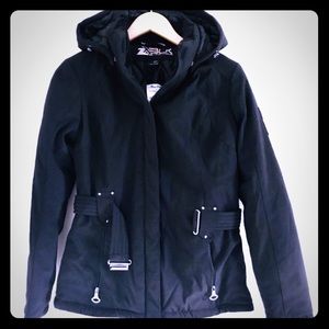 ZeroXposur NWT cute winter jacket with hood, belt!